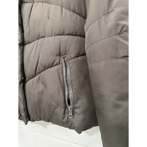 GAP women’s size small brown puffer jacket - Picture 3 of 9